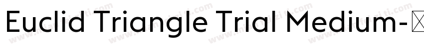 Euclid Triangle Trial Medium字体转换
